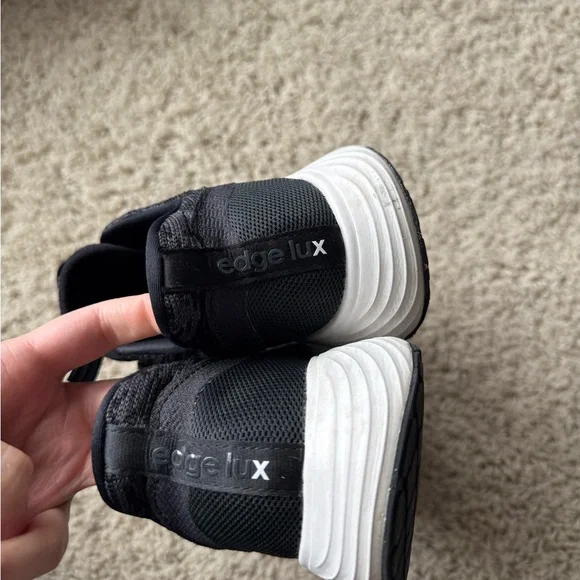Black and White Adidas Edge Lux Sneakers - Picture 3 of 5